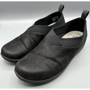 Clarks Cloudsteppers Womens Comfort Shoes Sz 9 Slip On‎ Black Loafers Casual
